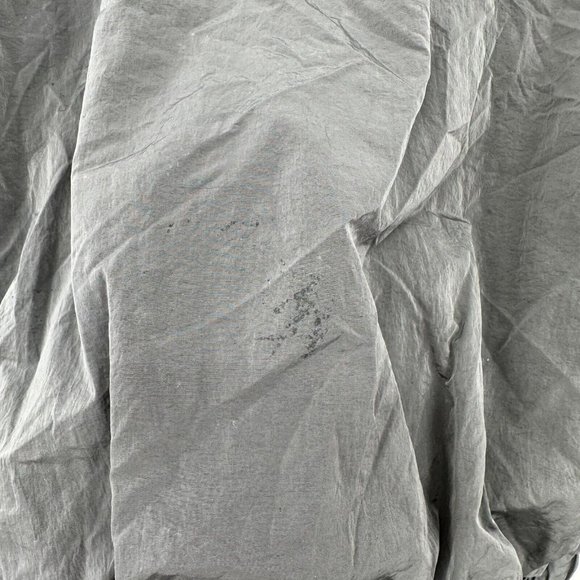 SIKSILK Gray Spellout‎ Stripe Nylon Quarter Zip Jacket Size Large - Picture 7 of 10